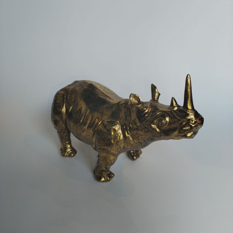 FIGURE OF GOLDEN RHINO